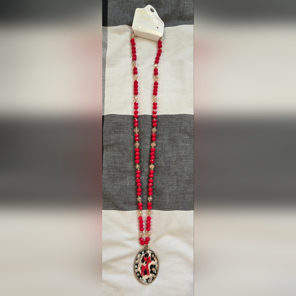 Ashlyn Rose Christmas Reindeer Necklace